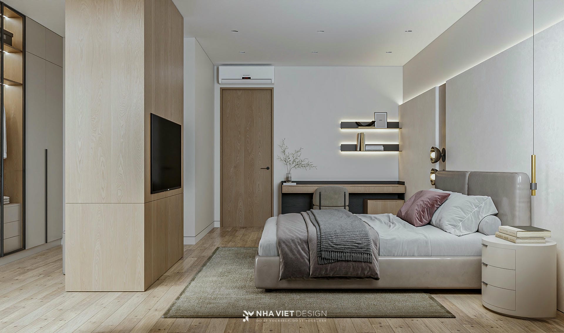 Thiết Kế Nội Thất Phòng Ngủ Biệt Thự