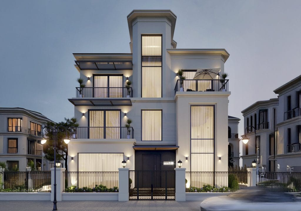 Thi công xây dựng biệt thự trọn gói Vinhomes Vũ yên